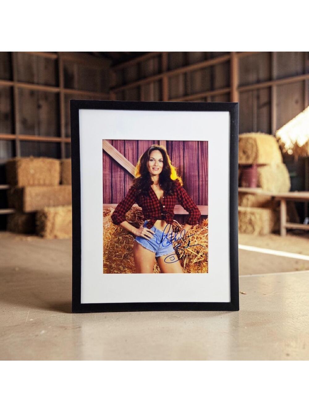 Daisy Duke Catherine Bach Autographed 11X14 Framed & Matted with COA DOH